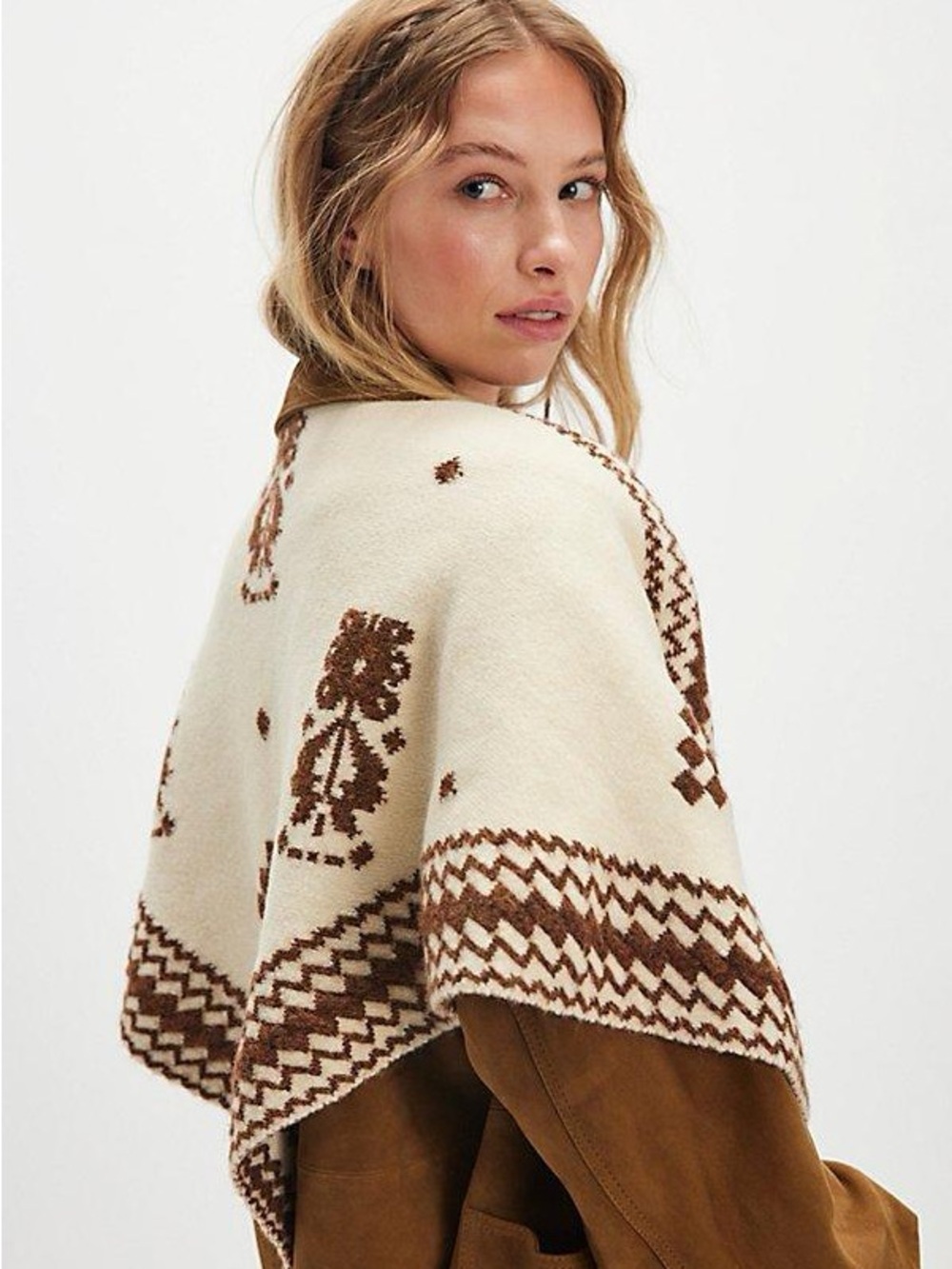 FREE PEOPLE Over The Coat Shawl